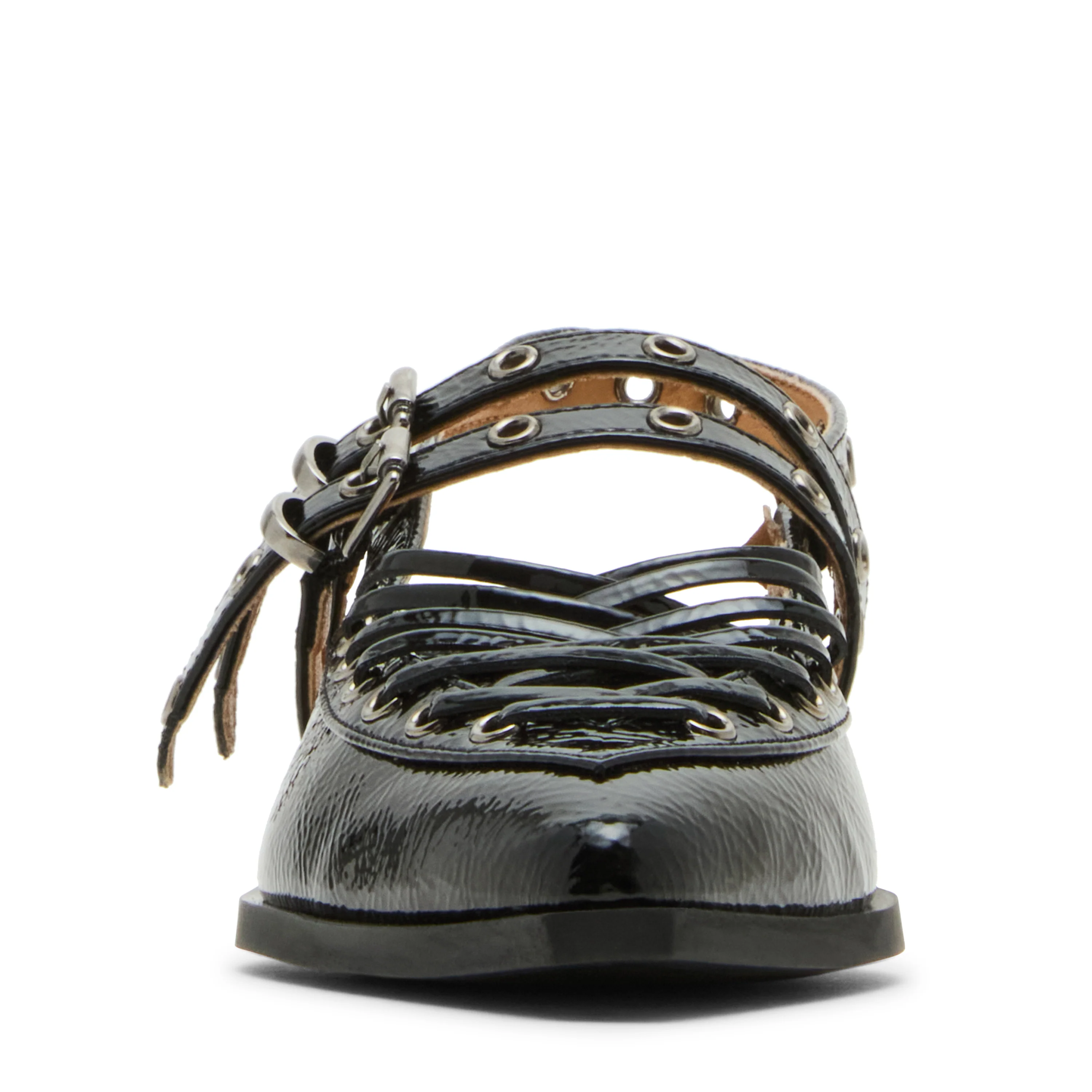 Galanti Flat Shoe BLACK PATENT - Image 3