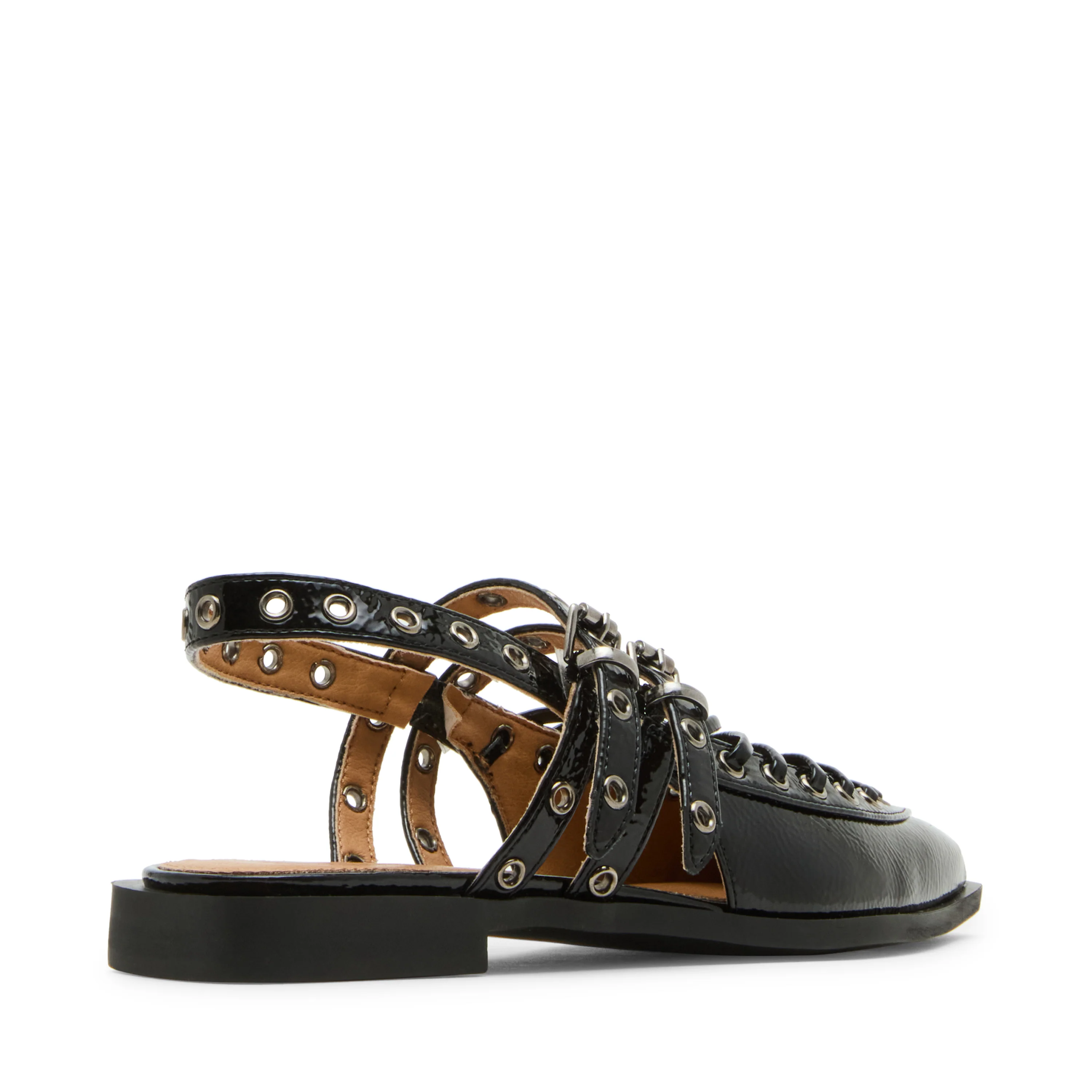 Galanti Flat Shoe BLACK PATENT - Image 5